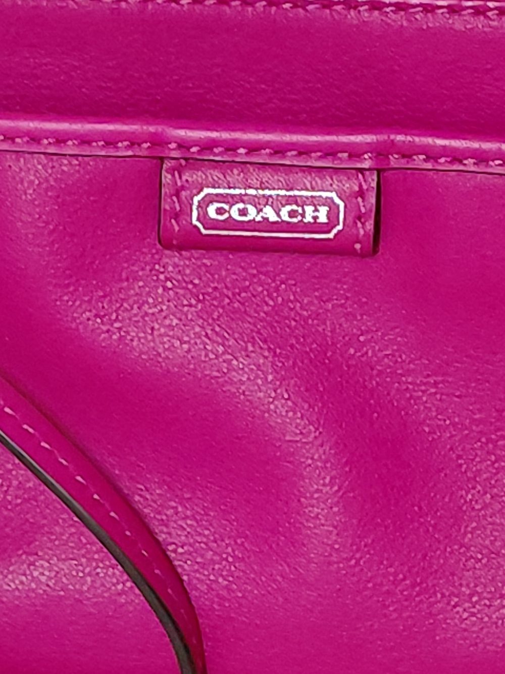 COACH Plum Pink Wristlet Clutch - Picture 8 of 8